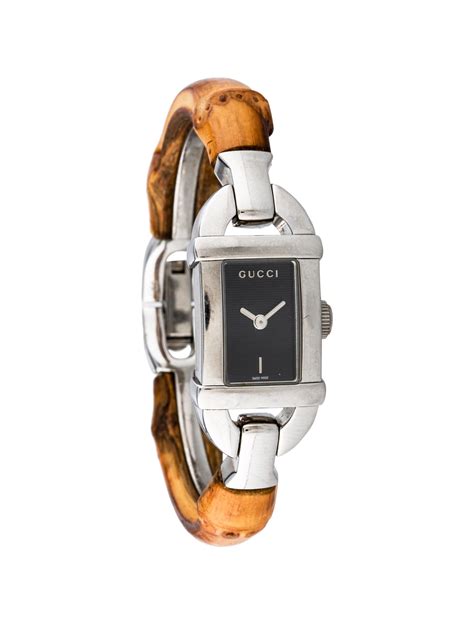 gucci bamboo watches 6800l stainless steel bamboo women|Gucci Ladies Wristwatch Ref 6800L, Bamboo Bracelet, Size G.